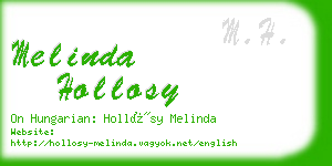 melinda hollosy business card